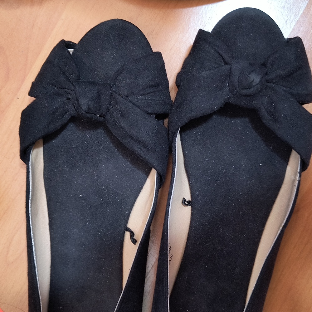 Black Suede Flats